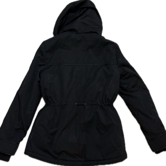 ZARA Trafaluc Outerwear Black Winter Jacket, Adjustable Cinched Waist, Size XS - Picture 2 of 3